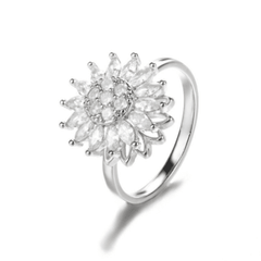 Sunflower Rotation Ring for Anxiety Relief - Priceless Collect LLC