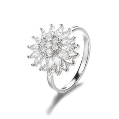 Sunflower Rotation Ring for Anxiety Relief - Priceless Collect LLC