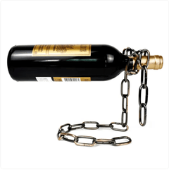 Suspension Chain Wine Rack Metal Holder - Priceless Collect LLC