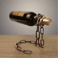 Suspension Chain Wine Rack Metal Holder - Priceless Collect LLC