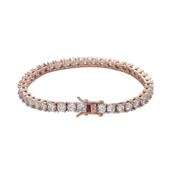 Tennis Chain Copper Zircon Single Row Hip Hop Bracelet - Priceless Collect LLC