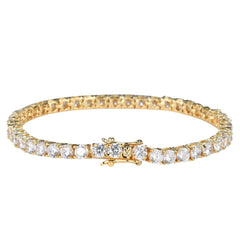 Tennis Chain Copper Zircon Single Row Hip Hop Bracelet - Priceless Collect LLC