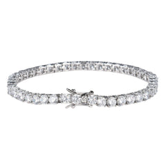 Tennis Chain Copper Zircon Single Row Hip Hop Bracelet - Priceless Collect LLC
