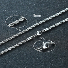 Twisted Rope Figaro Necklaces - Priceless Collect LLC