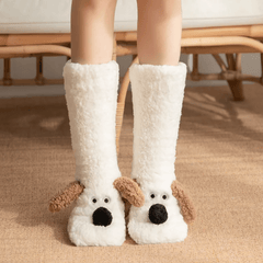 Women’s Plush Dog Socks - Priceless Collect LLC